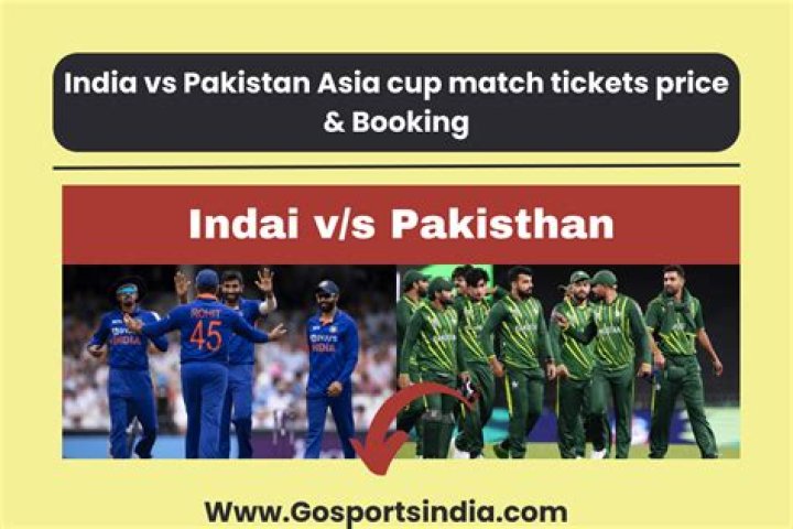India Vs Pakistan Ticket Booking