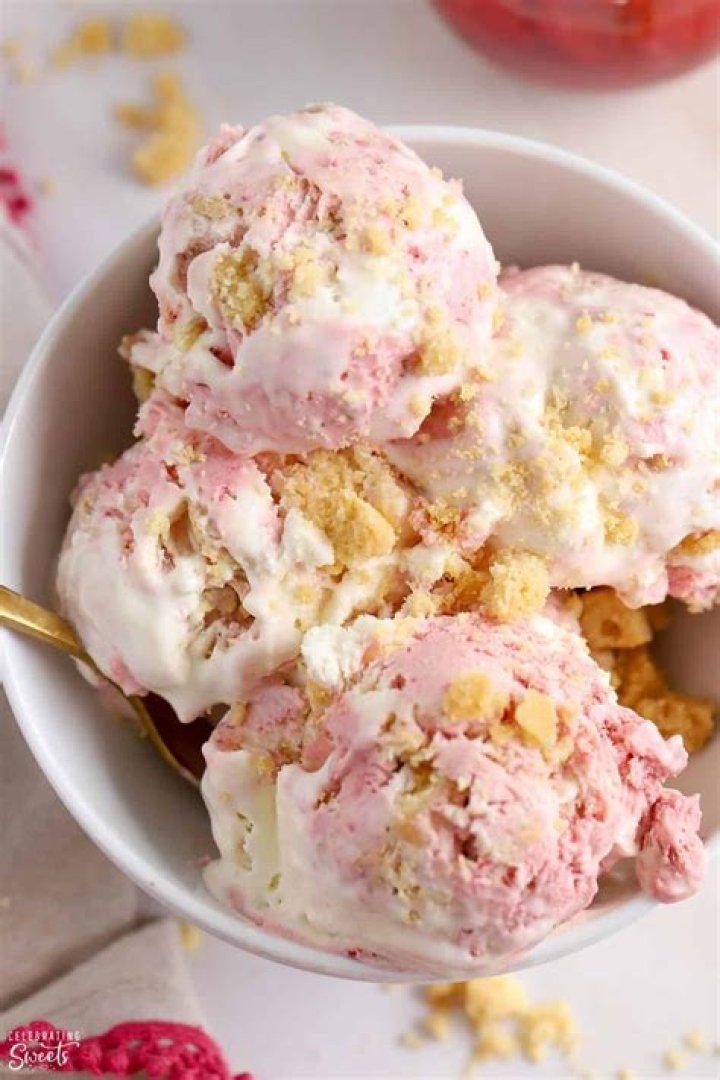 Strawberry Shortcake Ice Cream - Celebrating Sweets