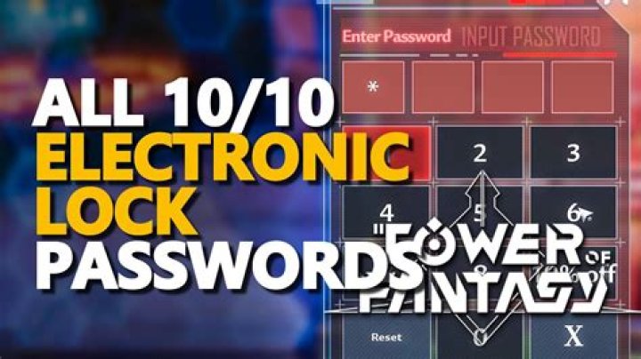 Tower of Fantasy Electronic Lock Password - SarkariResult
